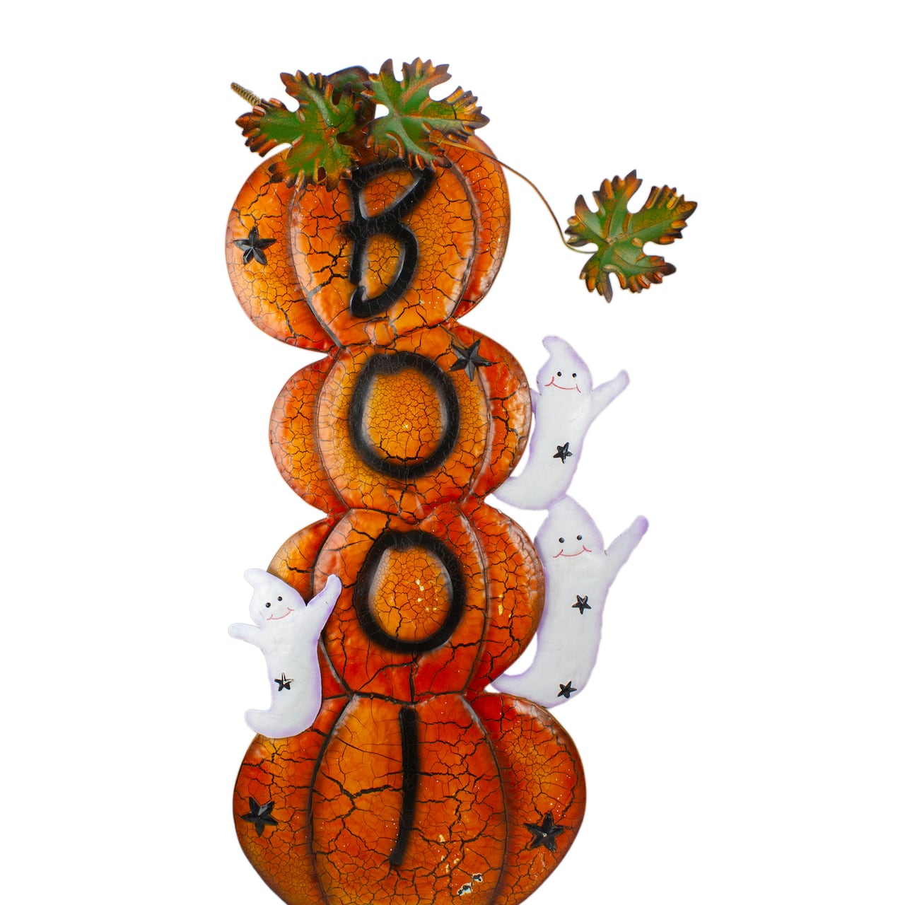 33" Orange & Black Stacked Pumpkins Outdoor Halloween Decoration